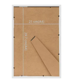 Fotolijsten 3 st voor tafel 21x29,7cm MDF wit
