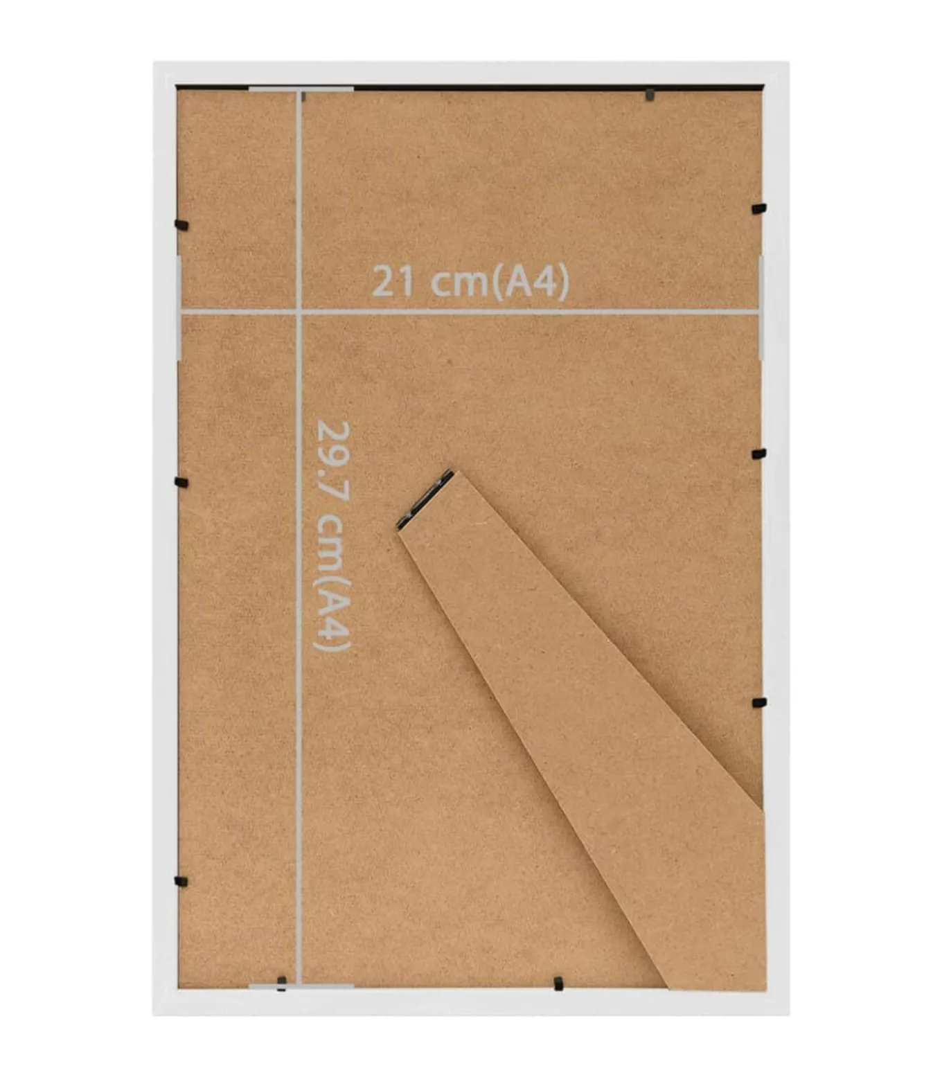 Fotolijsten 3 st voor tafel 21x29,7cm MDF wit