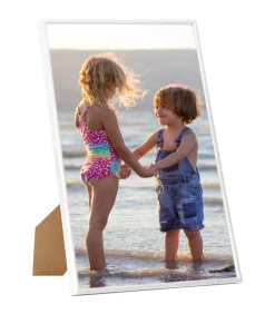 Fotolijsten 3 st voor wand of tafel 21x29,7 cm MDF wit