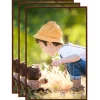 Fotolijsten 3 st voor wand of tafel 70x90 cm MDF bronskleurig