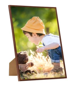 Fotolijsten 3 st voor wand of tafel 70x90 cm MDF bronskleurig