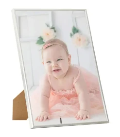 Fotolijsten 3 st voor wand of tafel 7x90 cm MDF zilverkleurig