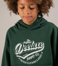 FREMEN - Hoodie, kangoeroezak, logoprint op de voorkant