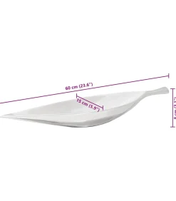 Fruitmand Zilver 60 x 15 x 8 cm Aluminium