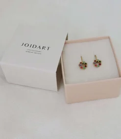 Gehaakte gouden oorbellen Candy Colours