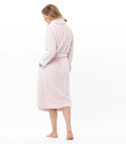 Gekruiste badjas met gevlochten effect ESSENTIEL 160