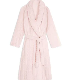 Gekruiste badjas met gevlochten effect ESSENTIEL 160