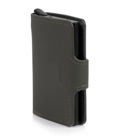 Gemengde metalen kaarthouder Khaki