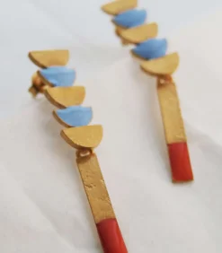 Geometrische en kleurrijke Somni oorbellen