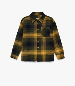 Geruite Flanellen Jongensblouse Lange Mouwen