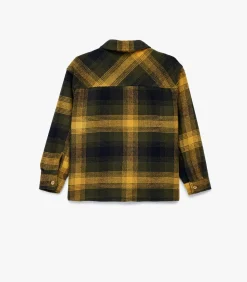 Geruite Flanellen Jongensblouse Lange Mouwen