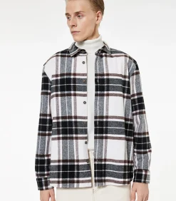 Geruite Flanellen Overhemd Lange Mouwen