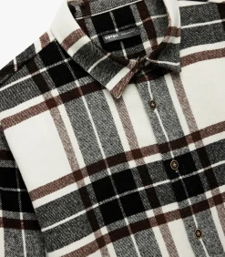 Geruite Flanellen Overhemd Lange Mouwen