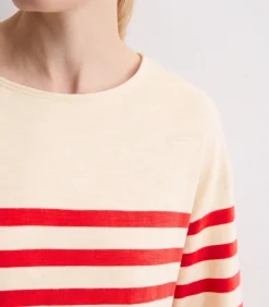 Gestreepte longsleeve relaxed