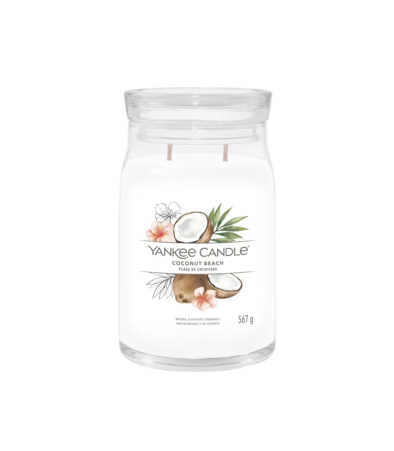 Geurkaars Coconut Beach Signature Large Jar