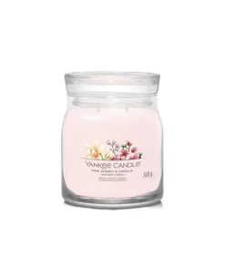 Geurkaars Pink Cherry & Vanilla Signature Medium Jar