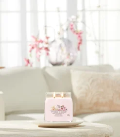 Geurkaars Pink Cherry & Vanilla Signature Medium Jar