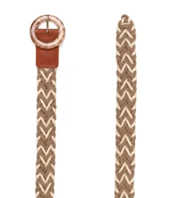 Gevlochten riem 4 cm Made in Belgium