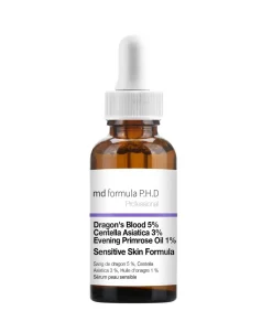 Gevoelige Huid Serum Dragon’s Blood 5%, Centella Asiatica 3%, Avond Primrose Olie 1% 30ml