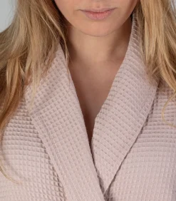 Gewafelde Badjas Misty Pink