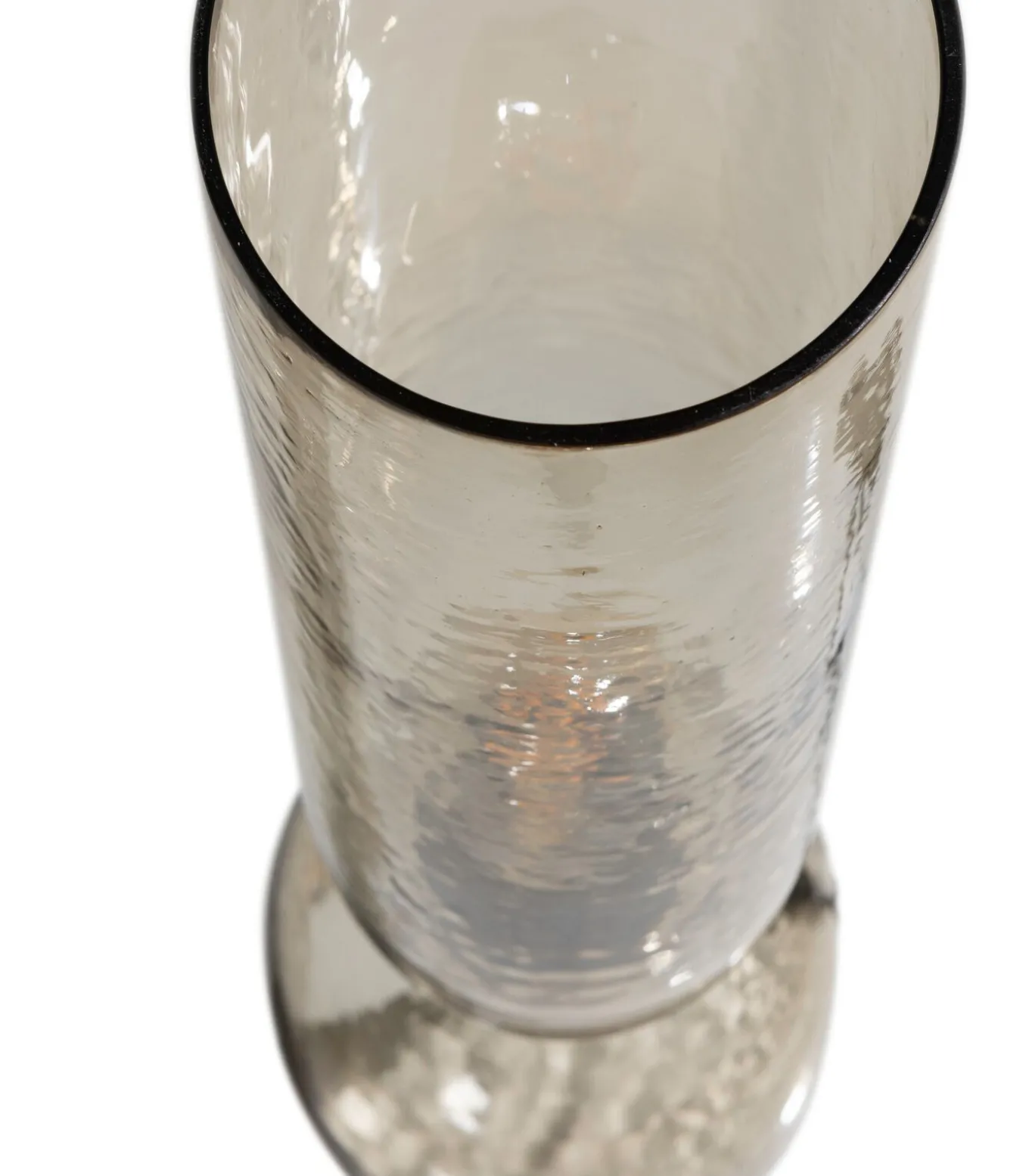 Gigi Tafellamp Gehamerd Glas 38xØ15 cm - Naturel