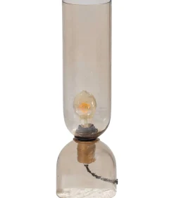 Gigi Tafellamp Gehamerd Glas 38xØ15 cm - Naturel