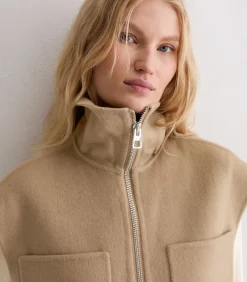 Gilet met rits relaxed