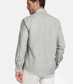 Giordano Ivy Geruit Overhemd – Groen