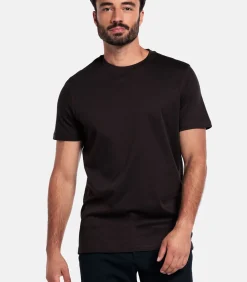 Giordano Luca Liquid Cotton T-shirt – Donkerbruin