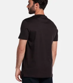 Giordano Luca Liquid Cotton T-shirt – Donkerbruin