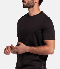 Giordano Luca Liquid Cotton T-shirt – Donkerbruin