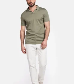 Giordano Portofino Liquid Cotton Poloshirt – Groen
