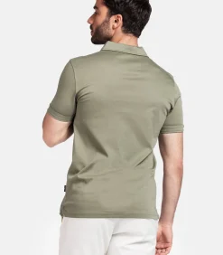 Giordano Portofino Liquid Cotton Poloshirt – Groen