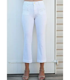 GIULIA - WITTE DENIM 7/8 JEANS