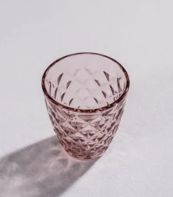Glas 22cl roze Prisma - set/4