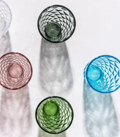 Glas 22cl roze Prisma - set/4