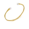 Gouden armband Eclat met witte parel
