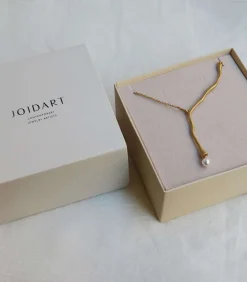 Gouden ketting Eclat met witte parel