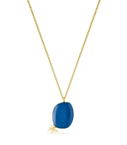 Gouden ketting Miró Jewelry blauw