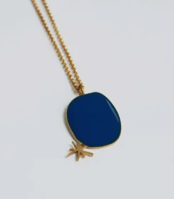 Gouden ketting Miró Jewelry blauw