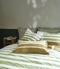 GRAND LARGE Kaki - Kussensloop Perkaal katoen