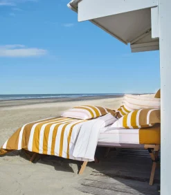 GRAND LARGE Ocre - Kussensloop Perkaal katoen