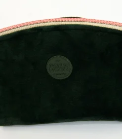 GRAPHITE LEYLAK Kaki fluwelen pouch