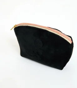 GRAPHITE LEYLAK Zwarte fluwelen pouch