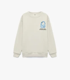 Grijs Jongens Sweatshirt Lange Mouwen Bedrukt