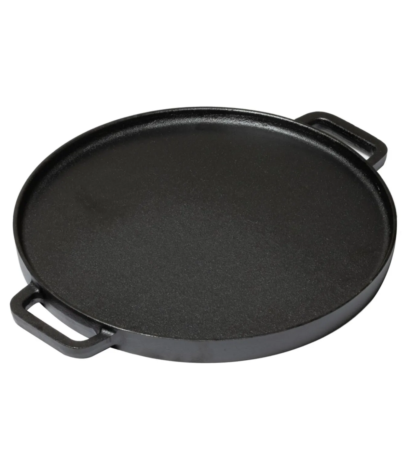 Grillplaat BBQ Gietijzer Zwart ø 30 cm - Zonder anti-aanbaklaag 2-Zijdig