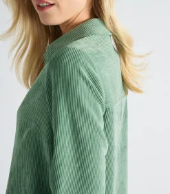 Groen kleedje in velours