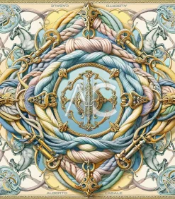 Grote vierkante zijden Spring Rope Zoé