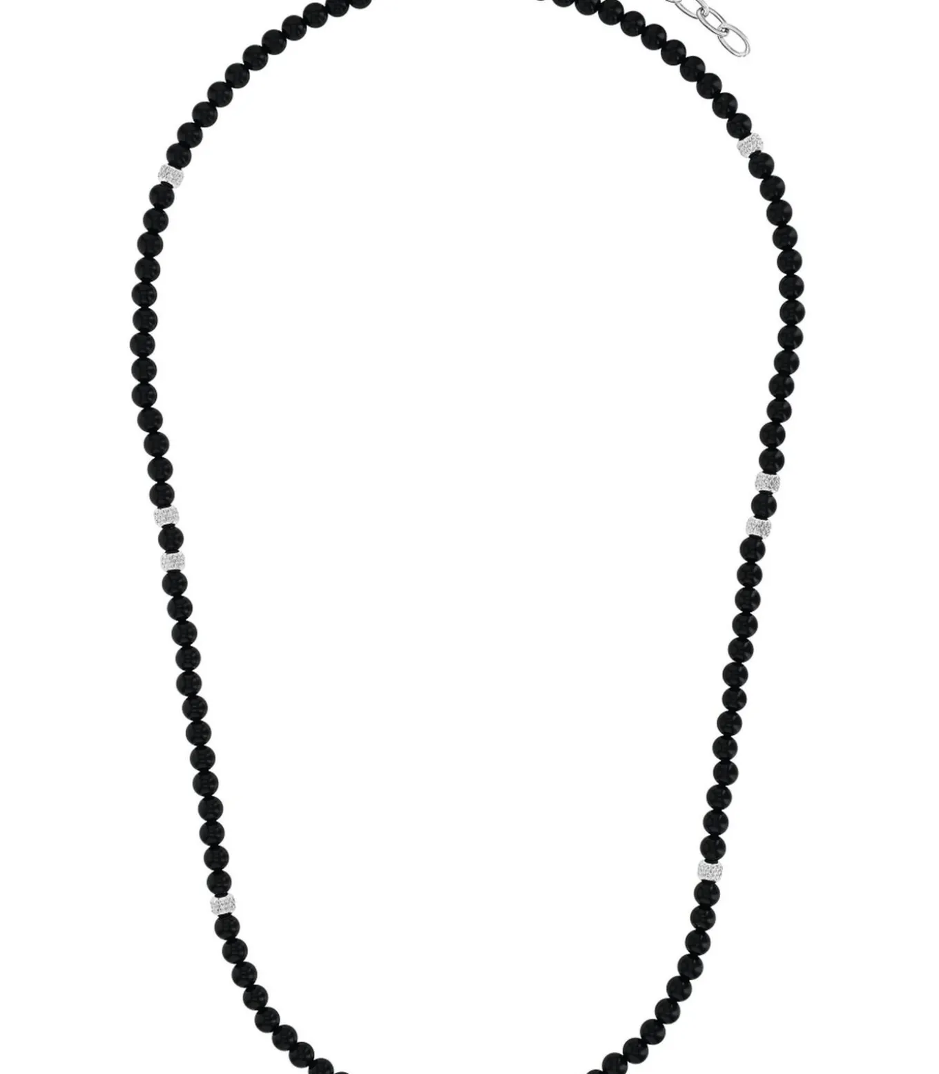 Halsketting voor mannen, roestvrij staal, agaat