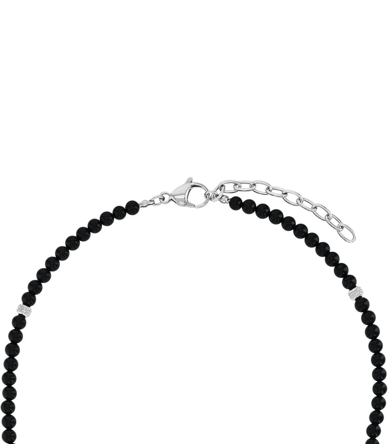 Halsketting voor mannen, roestvrij staal, agaat